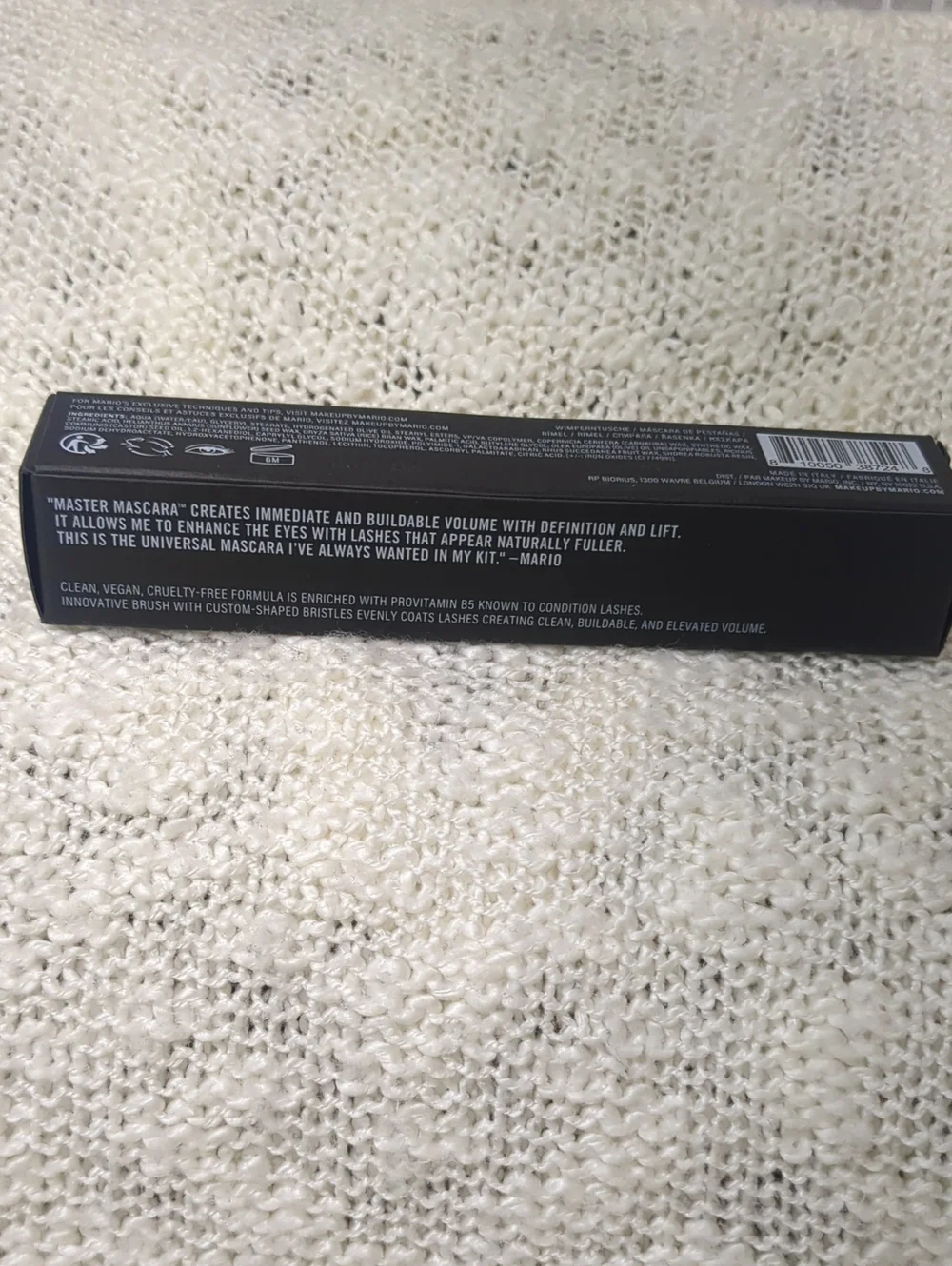 Makeup By Mario Volumizing Mascara in Super Black, 13.5ml/0.45fl oz